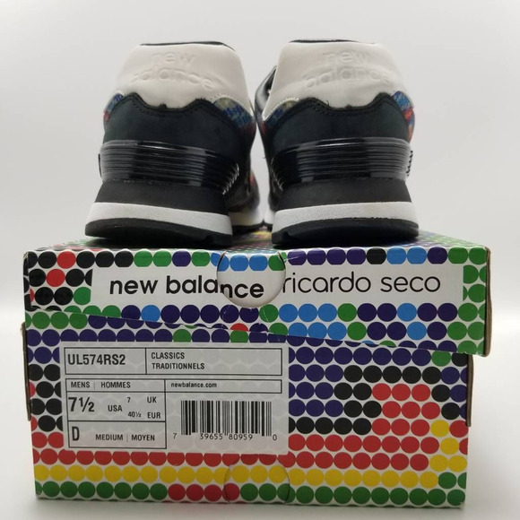 New Balance Ricardo Seco 574 Running Shoes Blue UL574RS2 Lace Up 7.5D - Picture 6 of 12
